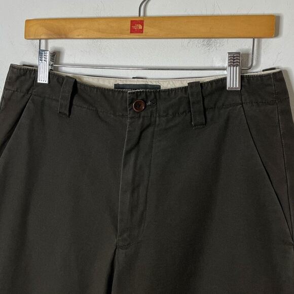 Banana Republic Men's Chino Pants 31/30 Brown Green Trousers Slacks 100% Cotton - Picture 3 of 7